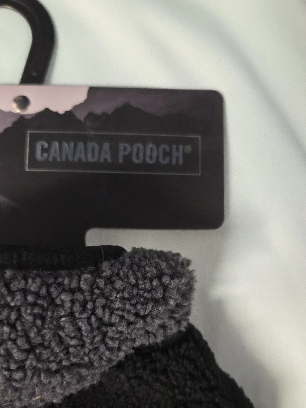 Canada Pooch Black Sherpa Dog Hoodie